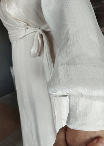 gümüş simli abiye - Görsel 4