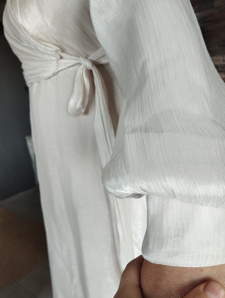 gümüş simli abiye - Görsel 4