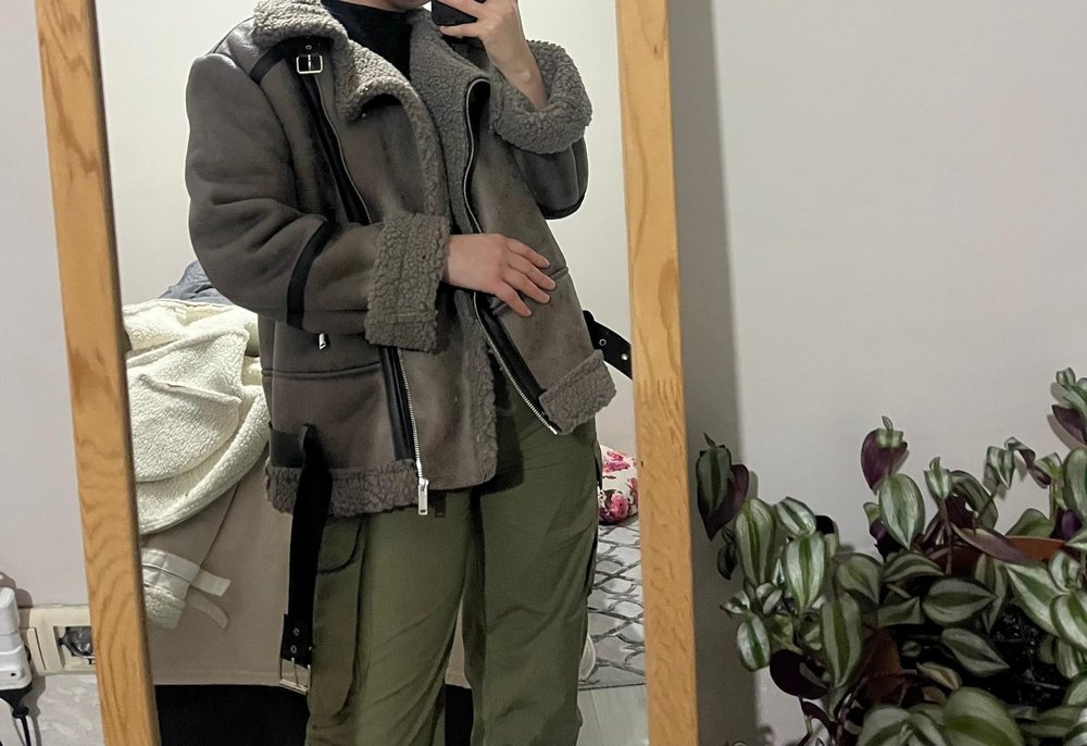 peluş mont - Görsel 4