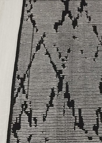 Grili siyahlı şönil halı - Görsel 5