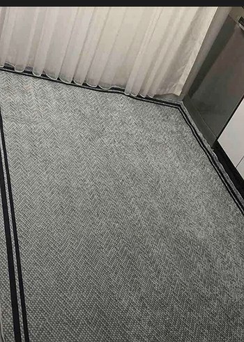 lacivert ve kremsi Modern Desenli Halı 1 adet - Görsel 4