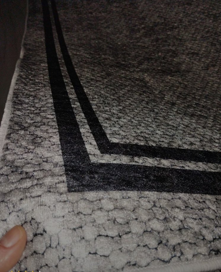 lacivert ve kremsi Modern Desenli Halı 1 adet - Görsel 3