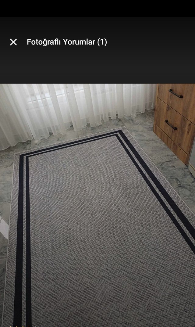 lacivert ve kremsi Modern Desenli Halı 1 adet - Görsel 5