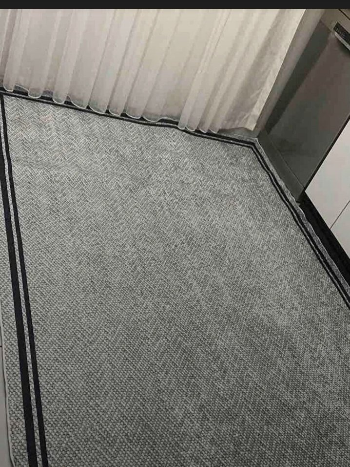 lacivert ve kremsi Modern Desenli Halı 1 adet - Görsel 4