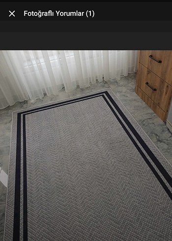 lacivert ve kremsi Modern Desenli Halı 1 adet - Görsel 5