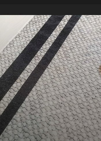 lacivert ve kremsi Modern Desenli Halı 1 adet - Görsel 3