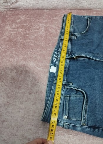 yüksek bel likralı dar paça kot pantolon - Görsel 9