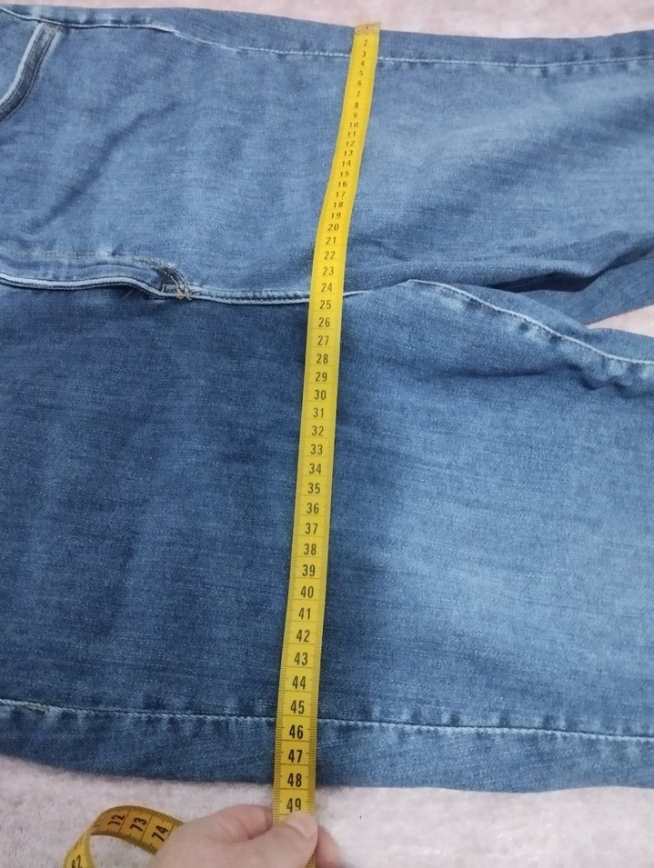 yüksek bel likralı dar paça kot pantolon - Görsel 4