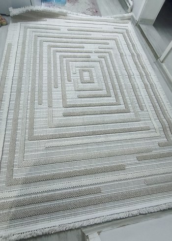 Bej Bohem Tarzı Dokuma Halı - Görsel 3