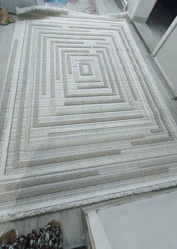 Bej Bohem Tarzı Dokuma Halı - Görsel 11