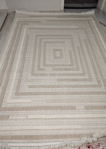 Bej Bohem Tarzı Dokuma Halı - Görsel 5