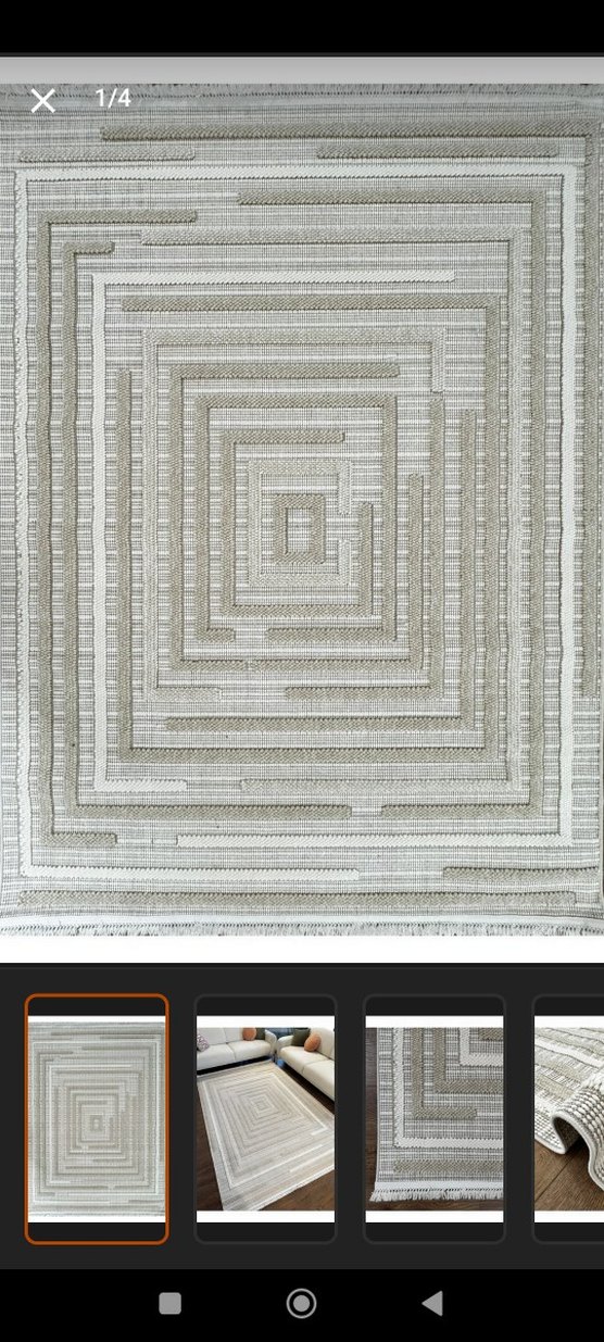 Bej Bohem Tarzı Dokuma Halı - Görsel 4