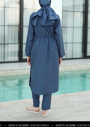 HEQA markalı tesettür yüzme takımı | Haşema - Görsel 2