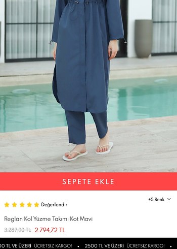 HEQA markalı tesettür yüzme takımı | Haşema - Görsel 3