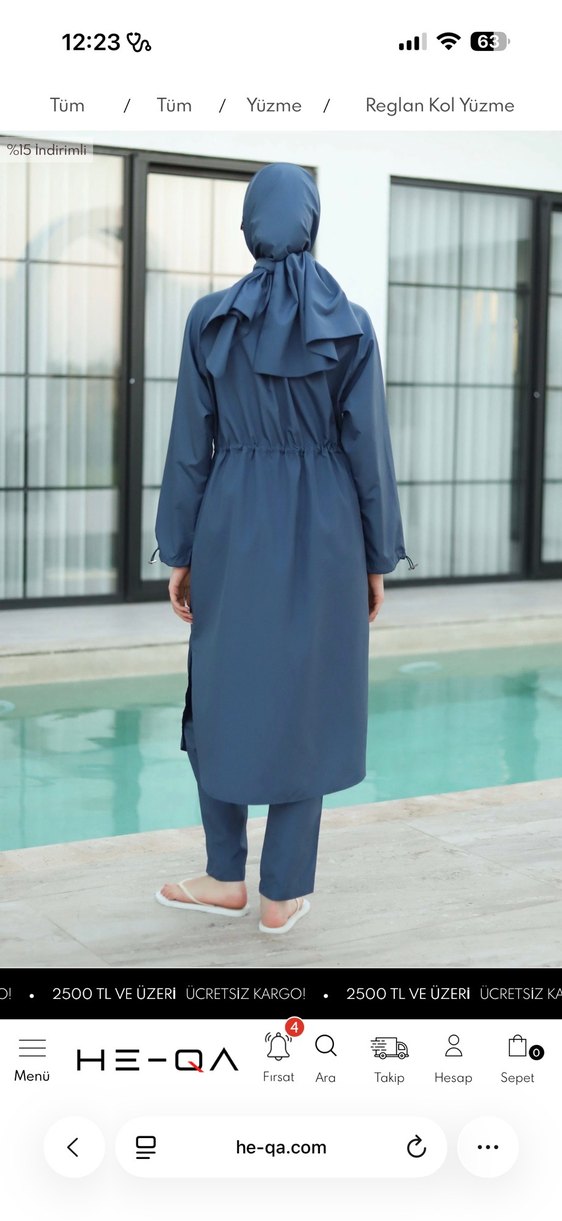 HEQA marka tesettür yüzme takımı | Haşema | Mayo - Görsel 4