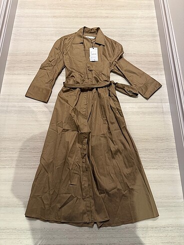 xs Beden camel Renk Zara elbise