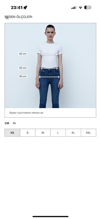 xs Beden Zara elbise