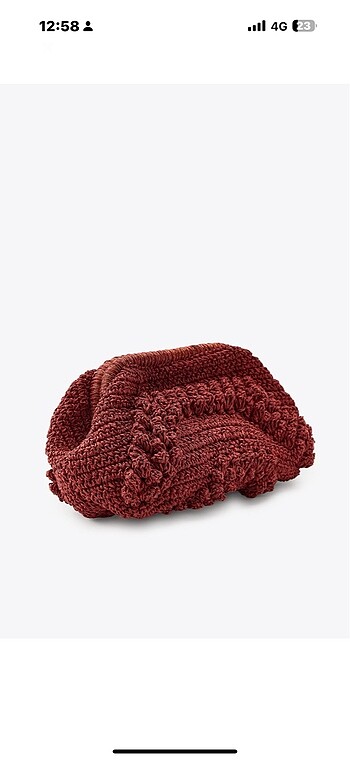 Beden bordo Renk Zara çanta