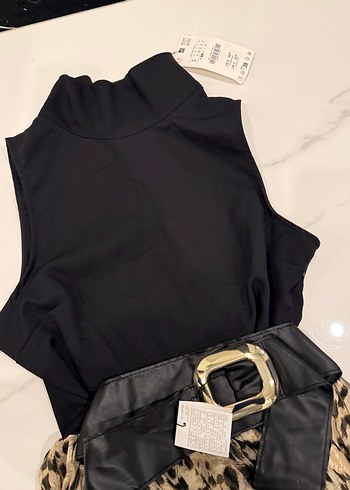 Leopar Desenli Kemerli Uzun Etek - Görsel 5