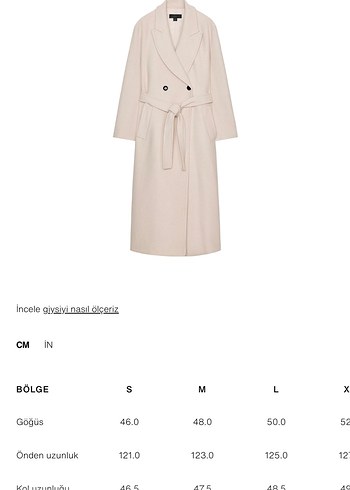 Kuşaklı Bej Uzun Kaban - Görsel 4