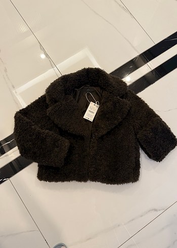 Kahverengi Kısa Kürk Detaylı Kadın Ceket - Görsel 4