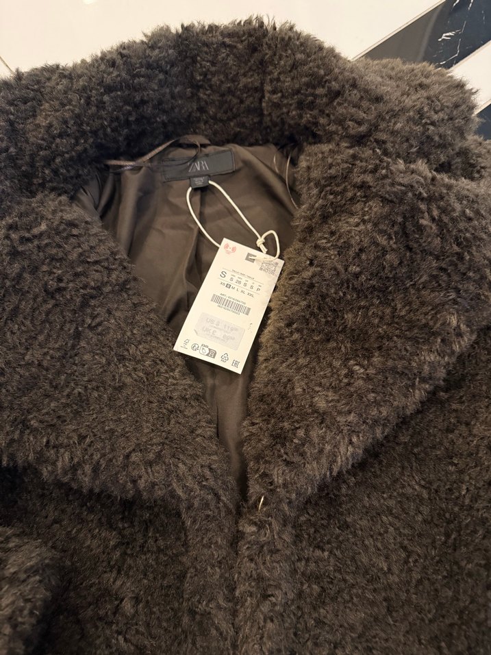 Kahverengi Kısa Kürk Detaylı Kadın Ceket - Görsel 5