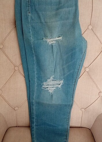 Denim&Co Sıfır yırtık kot pantolon