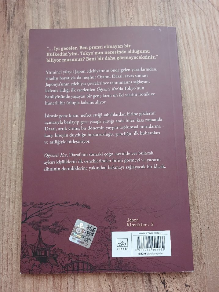 Öğrenci Kız - Osamu Dazai - Görsel 2