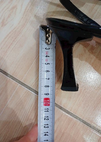 Siyah Tokalı Stiletto - Görsel 7