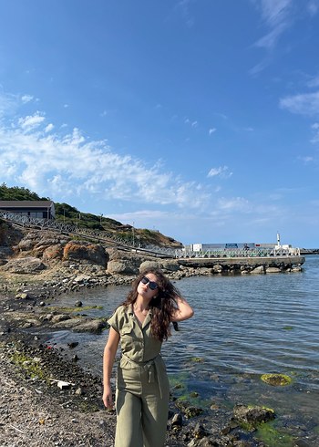 Kadın Kaki Tulum, Salaş Kesim, Midi Boy - Görsel 2