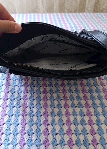 Beden Parlak Siyah Yılan Desenli Deri Kadın Çanta
