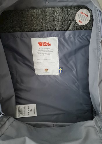 Beden gri Renk Fjällräven Kanken Gri Sırt Çantası L Boy