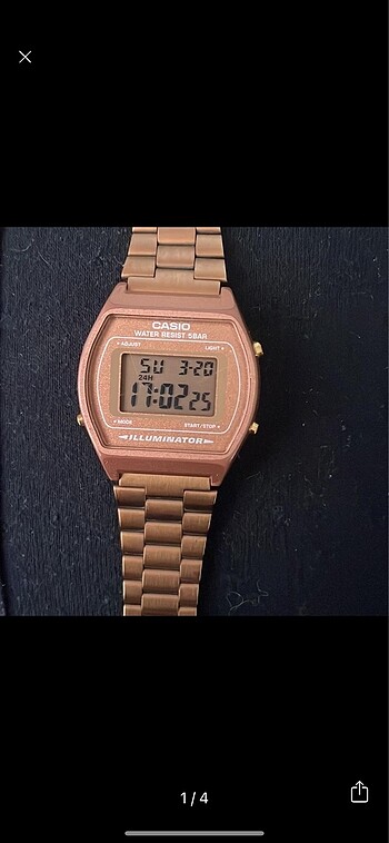 Casio rose gold saat