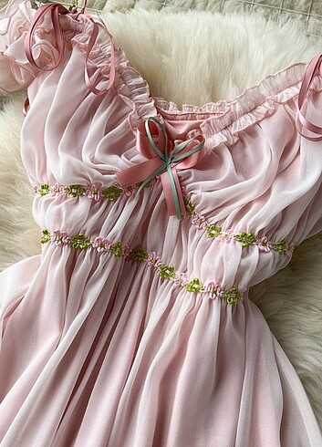 Kore tarzı lolita barbie elbise
