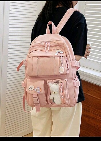 Kore tarzı Çok bölmeli şık okul sırt çantası