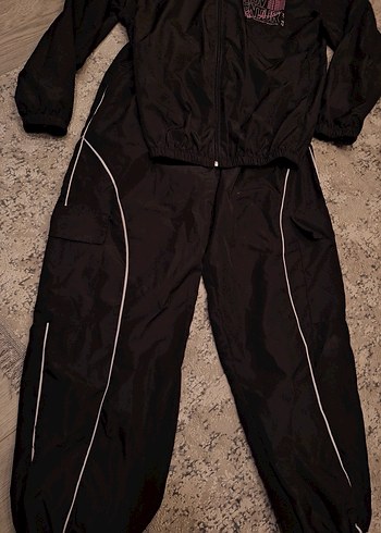 Siyah Fermuarlı Kadın Eşofman Takımı - Görsel 2