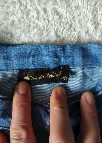 m Beden Kemerli Koyu Mavi Uzun Denim Elbise pardesü
