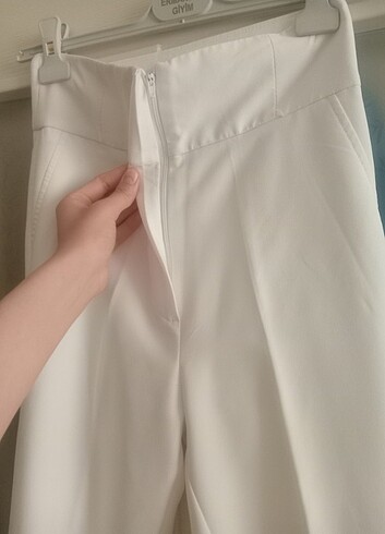 Diğer Kumaş beyaz pantolon