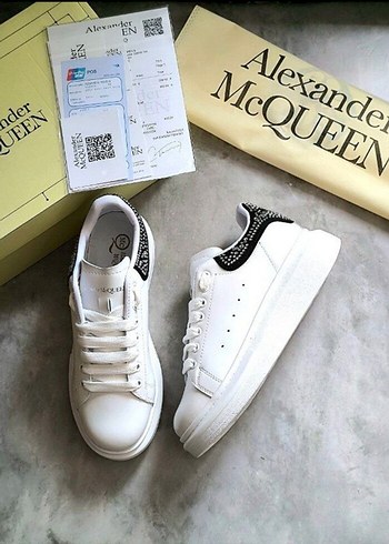 Alexander McQueen Beyaz Stiletto Topuklu Spor Ayakkabı