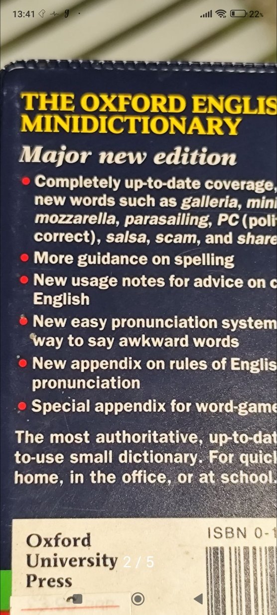 Oxford English Minidictionary Yeni Baskı - Görsel 4