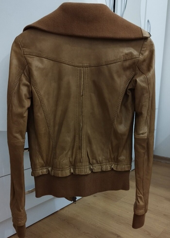 Bershka y2k deri ceket - Görsel 2