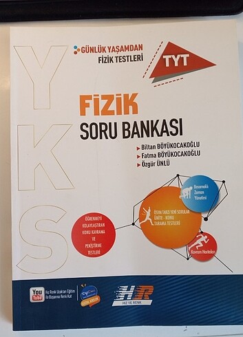 TYT fizik soru bankası Hız ve Renk yayınları