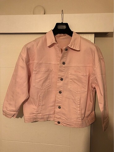 Pembe kot ceket