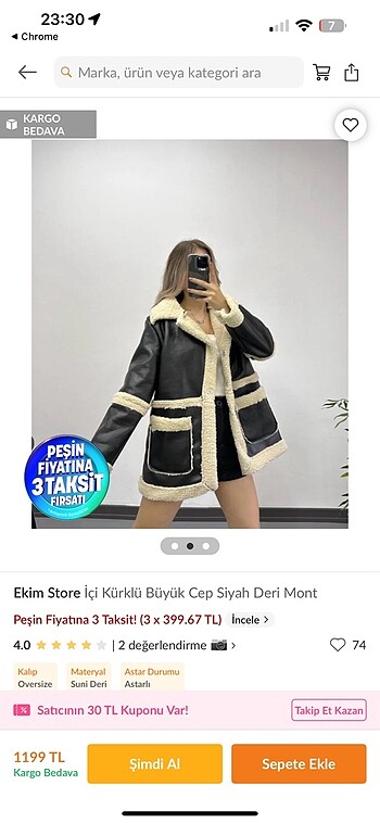 s Beden siyah Renk Mont kalın
