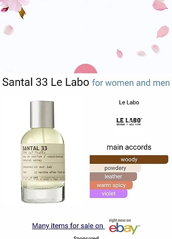 Santal 33 Le Labo Unisex Parfüm Muadil 25 ml Edp 