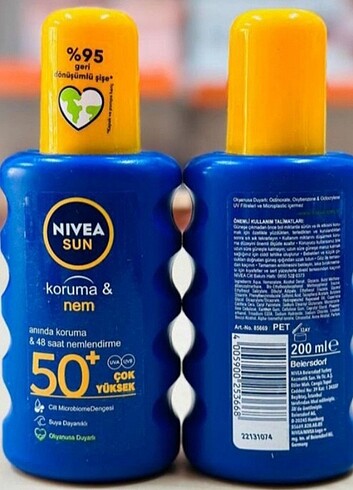 Nivea Sun Güneş kremi 1 adet 