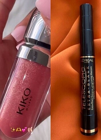 Kiko gloss ruj 17 no ve loreal teleskopik maskara