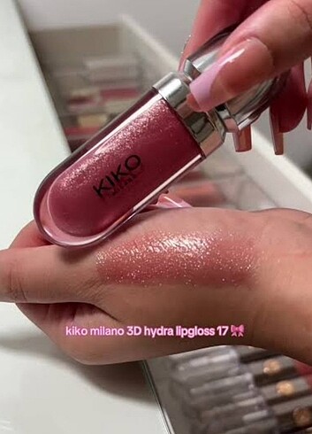 Kiko gloss ruj 17 no 1 adet ruj dudak parlatıcısı
