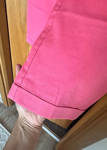 Pembe Kadın Regular Fit Kumaş Pantolon - Görsel 5