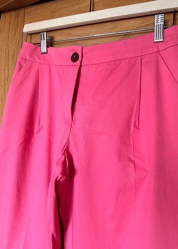 Pembe Kadın Regular Fit Kumaş Pantolon - Görsel 4